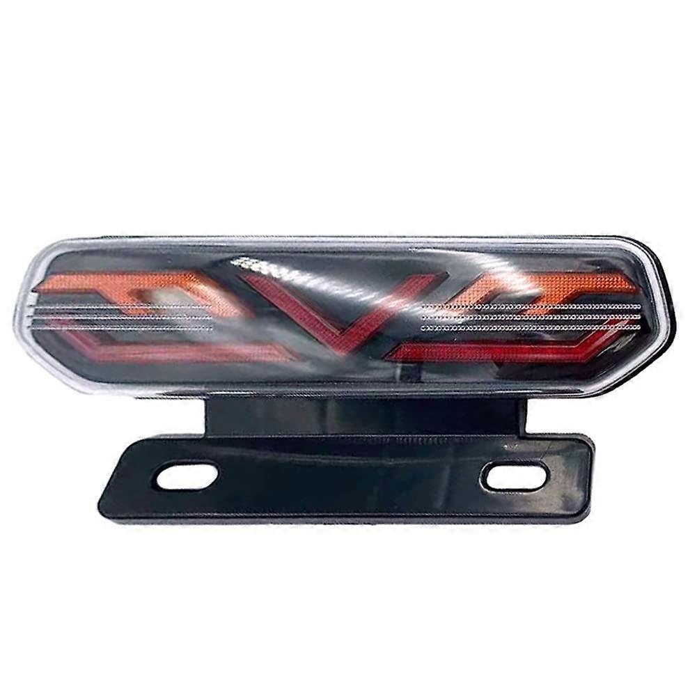 Motorcycle Tail Light 12V LED Brake Light Stop Signal Indicator Compatible with Most Models Black