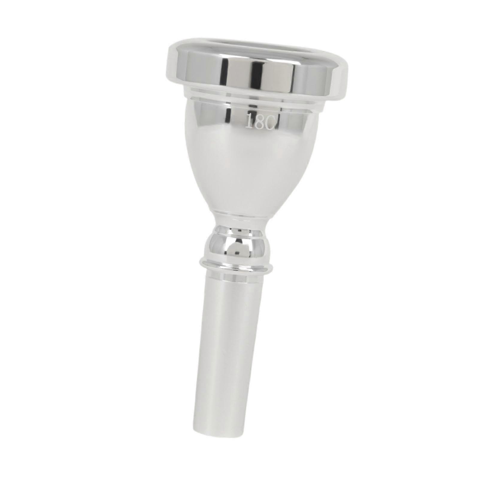 Tuba Mouthpiece 14mm Silver, High-Quality Sound, Precision Fit for Enhanced Performance and Compatibility