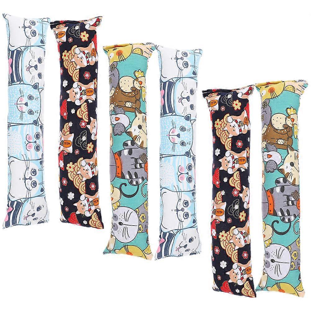 Bite Resistant Catnip Toys 6Pcs Cat Throw Pillow Indoor Play Assorted Color Exercise Encouragement