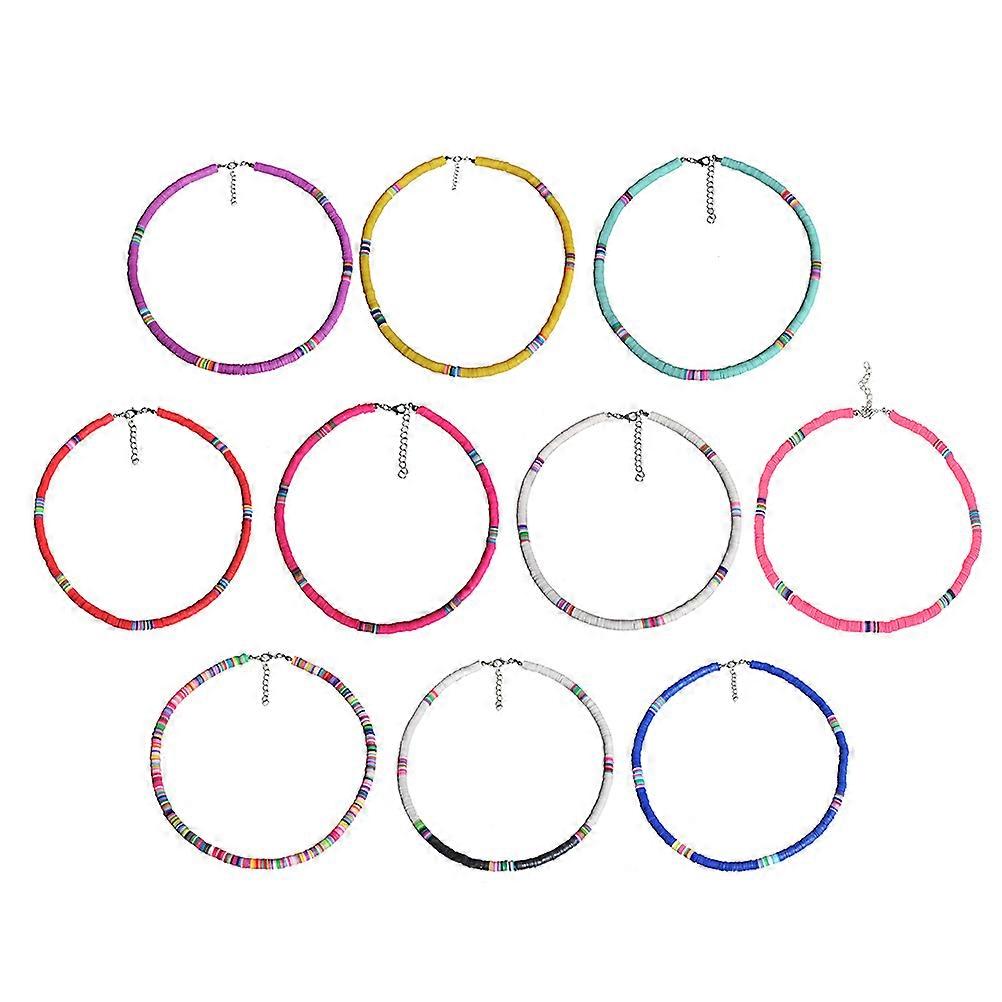 Red Clay and Alloy Necklace for Decoration Lightweight and Durable with Comfortable Skin Touch 6mm