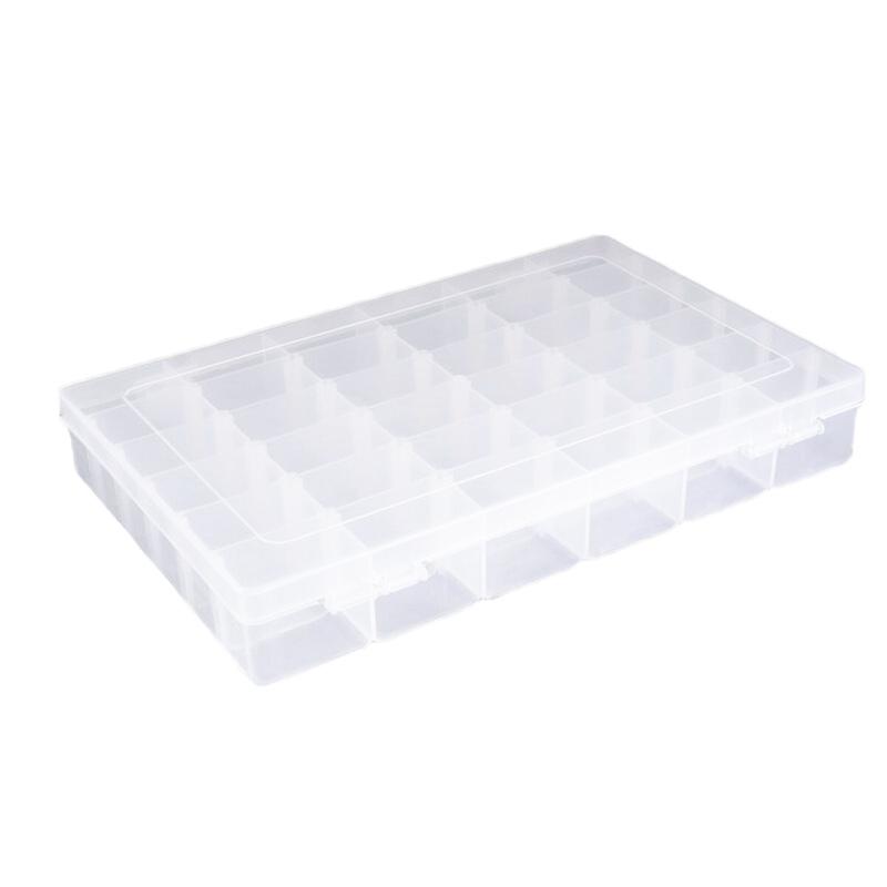 Transparent Jewelry Organizer Box With Removable Dividers Suitable For Travel And Home Use 36 Grid 1Pack