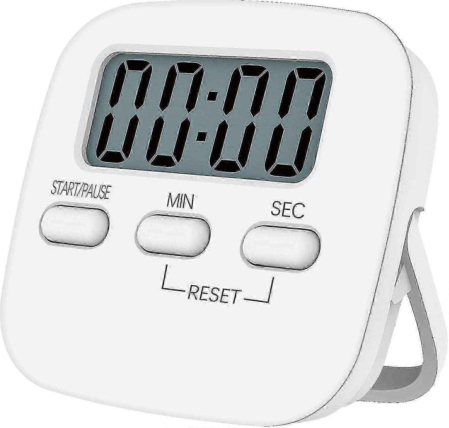 Cooking Timer with Magnetic Kickstand and Battery Pack - 1 White Unit