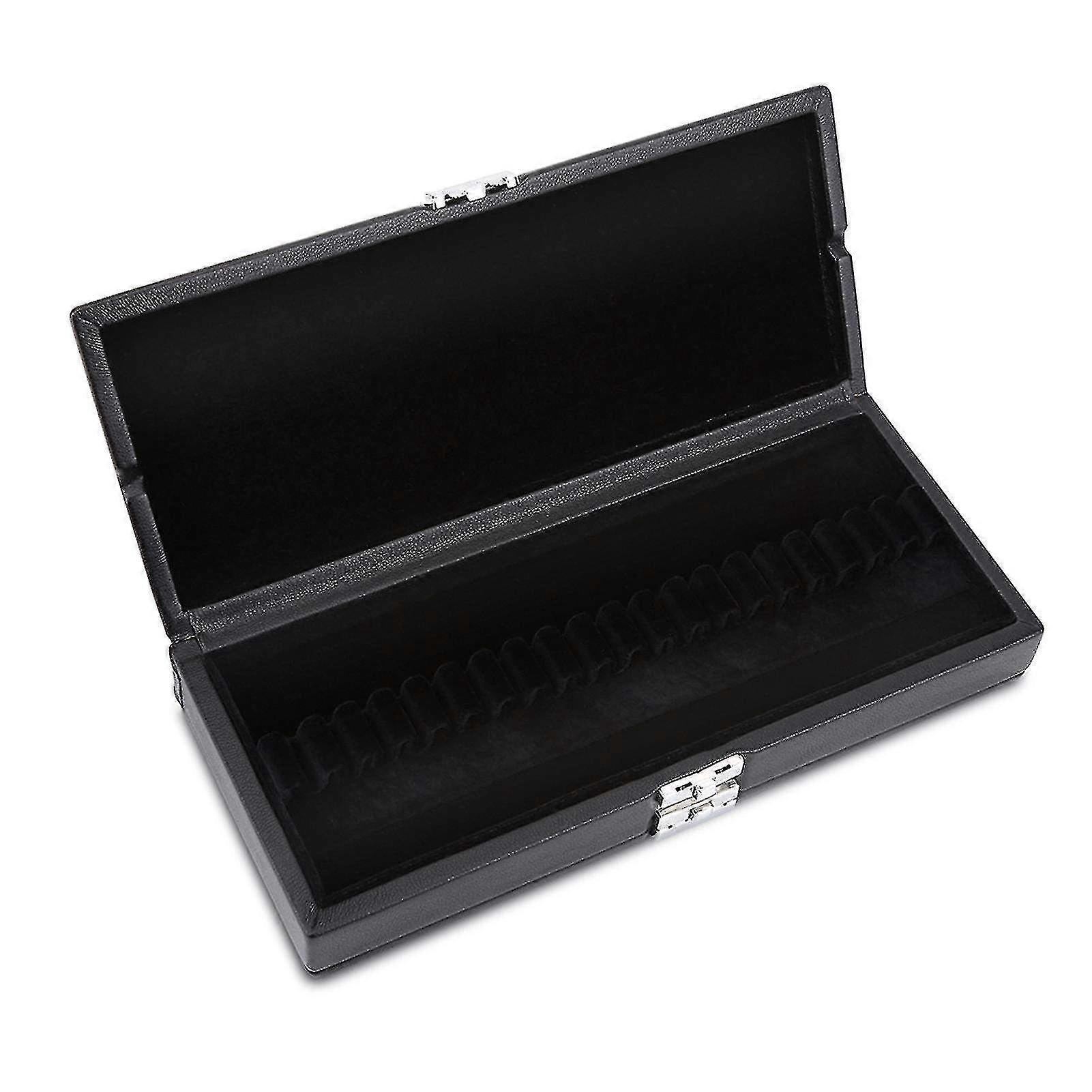 2-Layer Wooden PU Leather Reed Case Holder - Storage Box for 40 Oboe Reeds with Elegant Design & Durable Protection