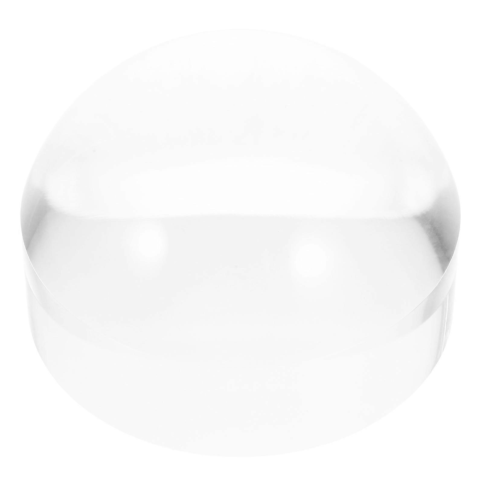 Acrylic Dome Half Ball Magnifier Paperweight for Reading Newspapers, Maps, Prints – Portable Optical Lens for Desktop Use, Visual Aid