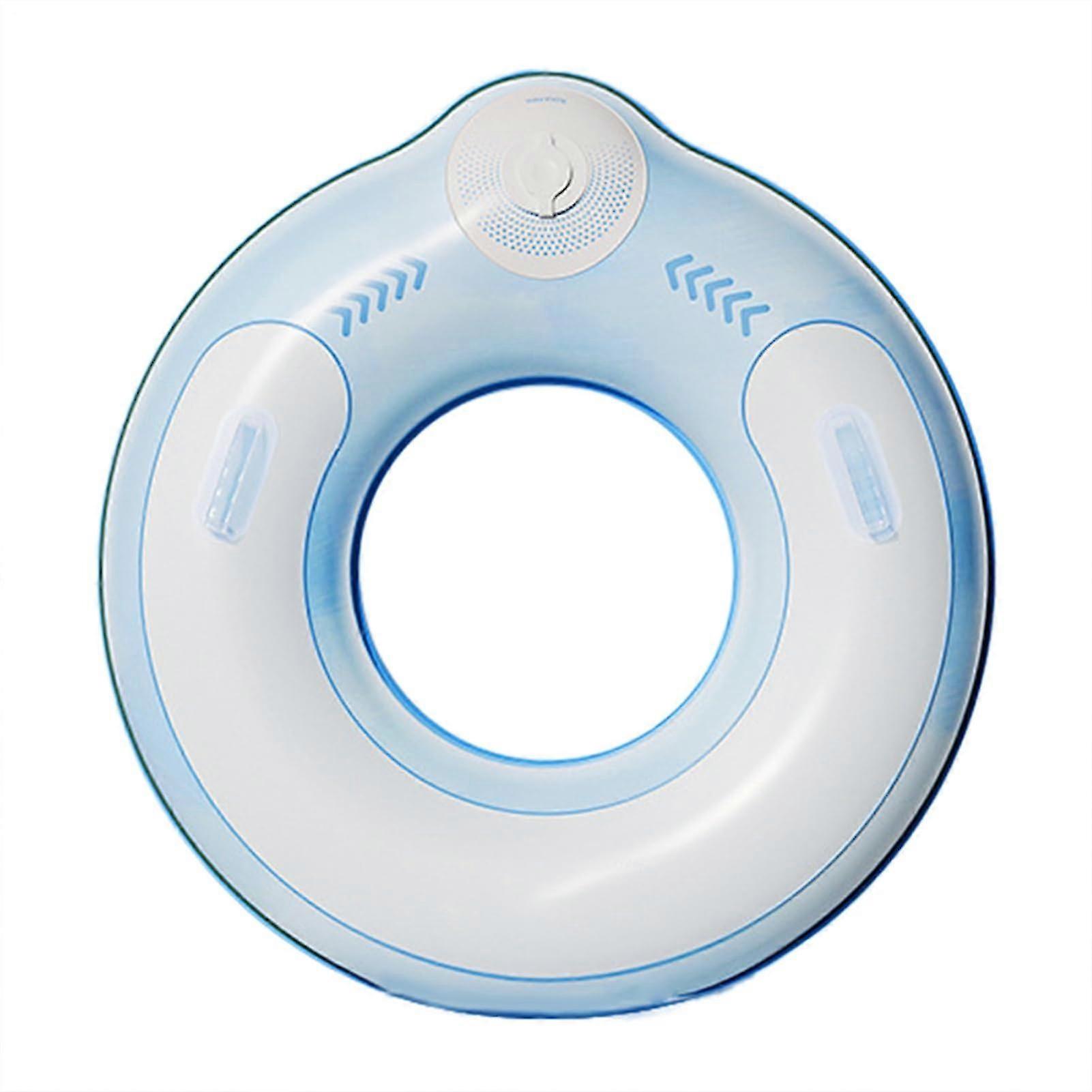 Inflatable swimming rings for pools, inflatable swimming toys in the shape of a tube – inflatable equipment for outdoor summer games in sea blue.