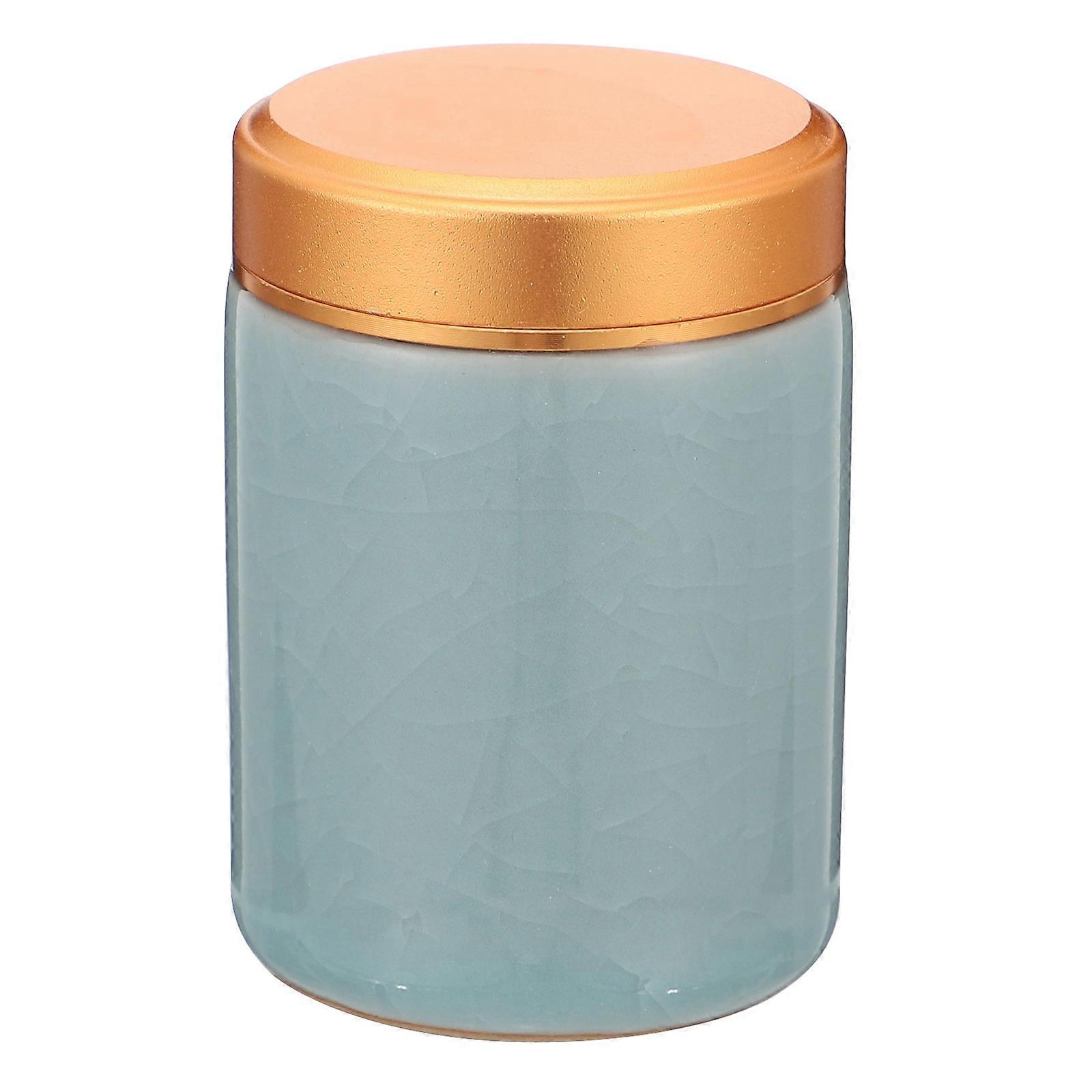 Airtight Tea Container Portable Ceramic Canister For Kitchen Use Style 1Pack