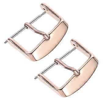 2 stk rustfrit stål ur spænder til ur tilbehør universal fit til ur reparation i elegant gylden farve