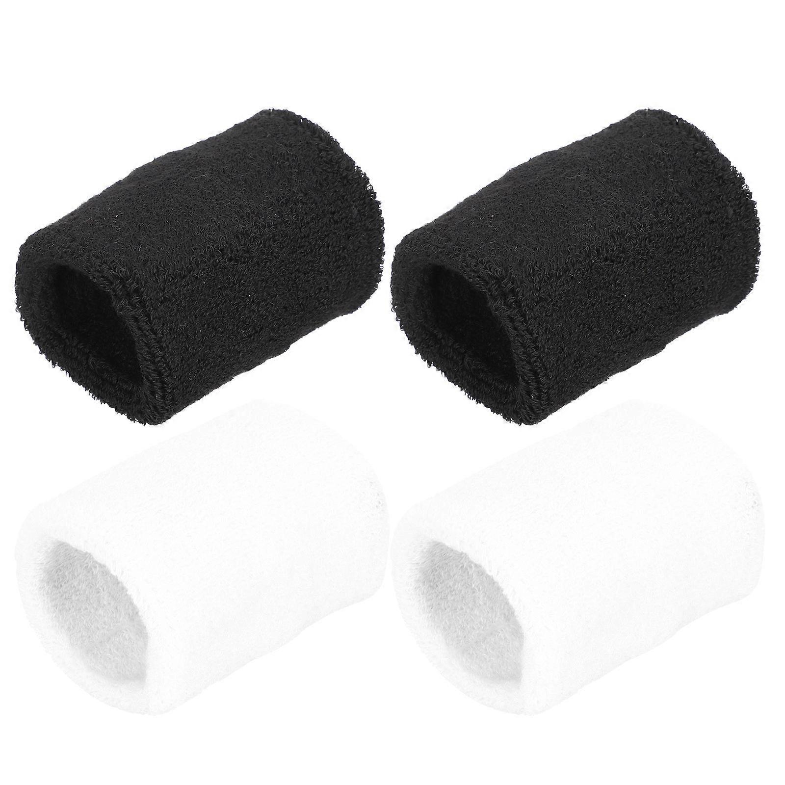 Sweatbands καρπού 4Pcs αναπνεύσιμος ιδρώτας-απορροφητικό προστατευτικό καρπού πετσετών για τους λάτρεις του αθλητισμού σε ανάμεικτο χρώμα σχεδιασμένο για τις δραστηριότητες γυμναστικής