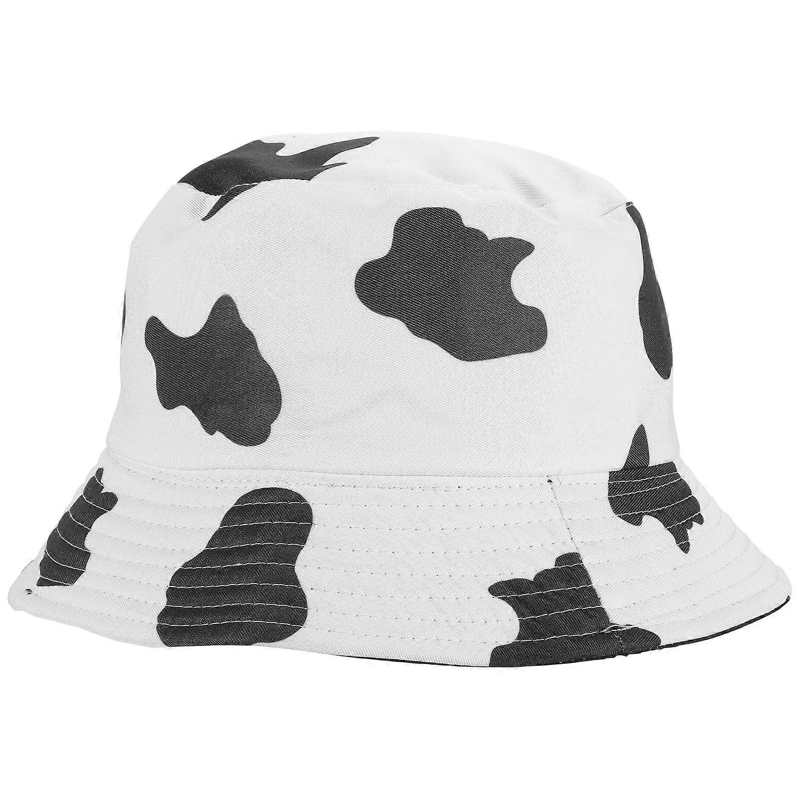 Here's a refined and professional product description for your **Cow Printed Bucket Hat**:
### Cow Printed Bucket Hat – Breathable Fisherman Hat