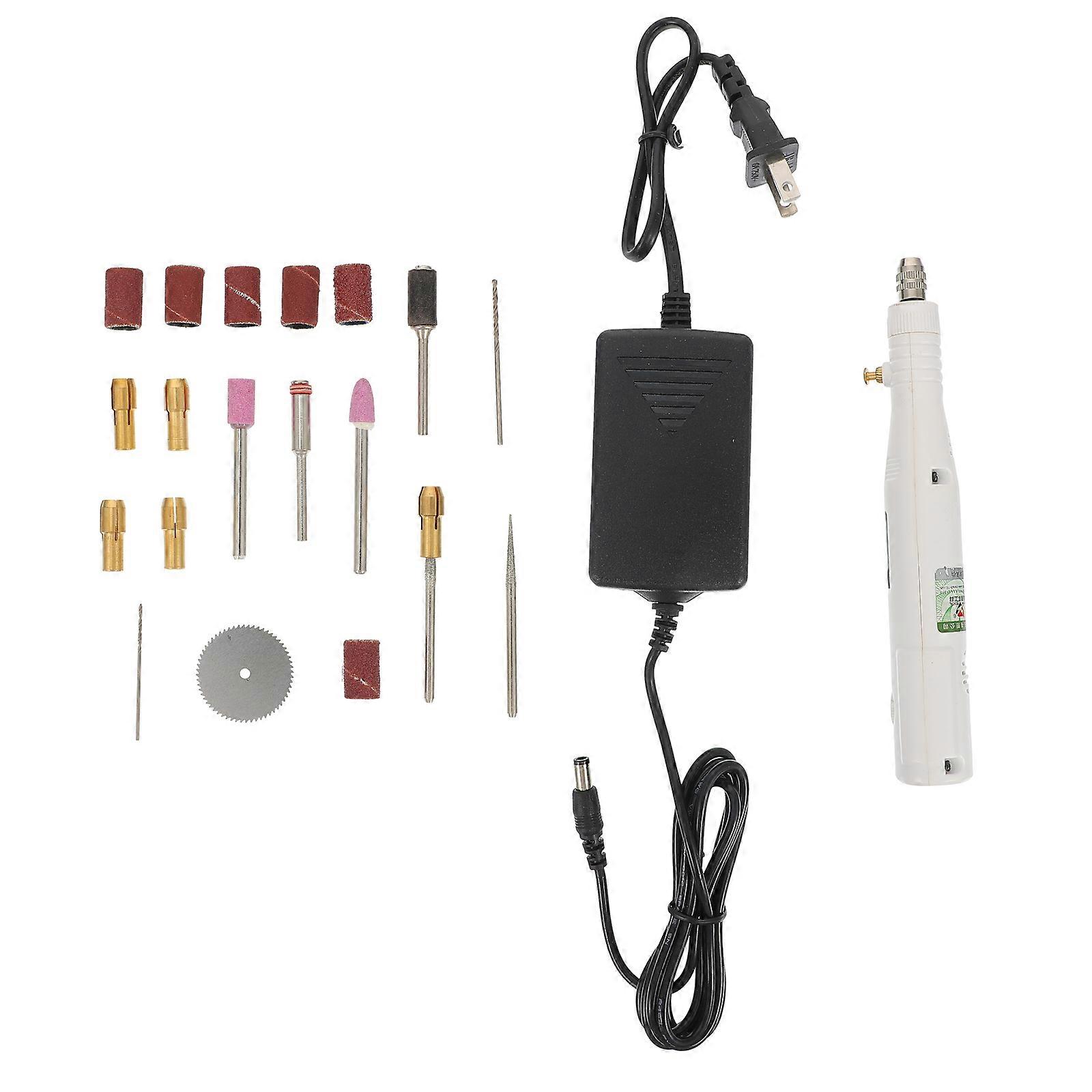 Electric Pen Suitable For Hobbyists And Adults White Color Featuring Clamping Range 0.3-3.2mm 1 Set