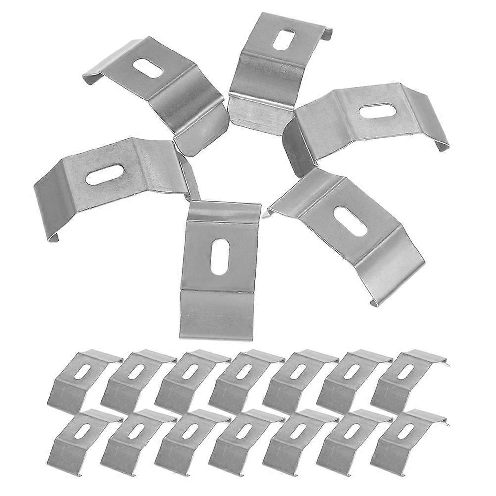 20pcs Vertical Blind Brackets, Secure Top Side Mounting Clips for Easy Installation, Reliable Curtain Support with Spring Clips for Home or Office Use