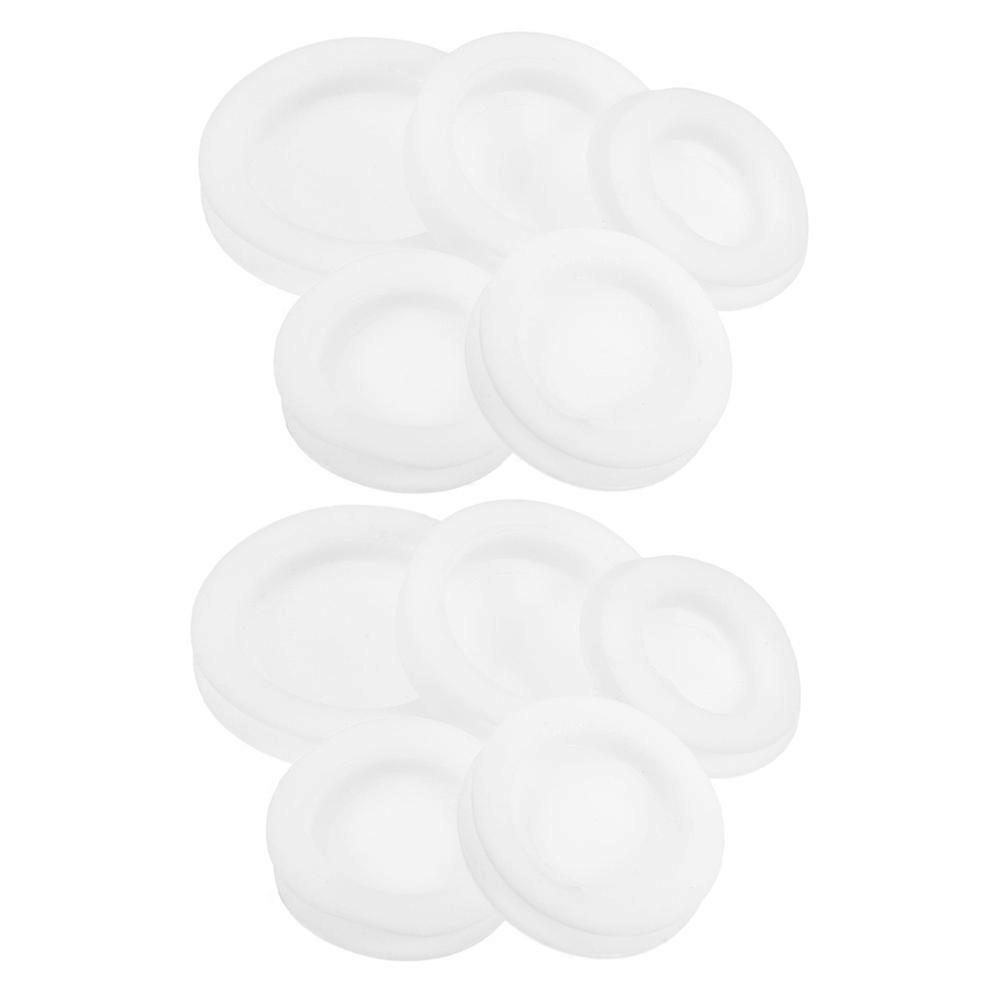Saving Box Rubber Plug for Piggy Bank Replacement 15Pcs White Set