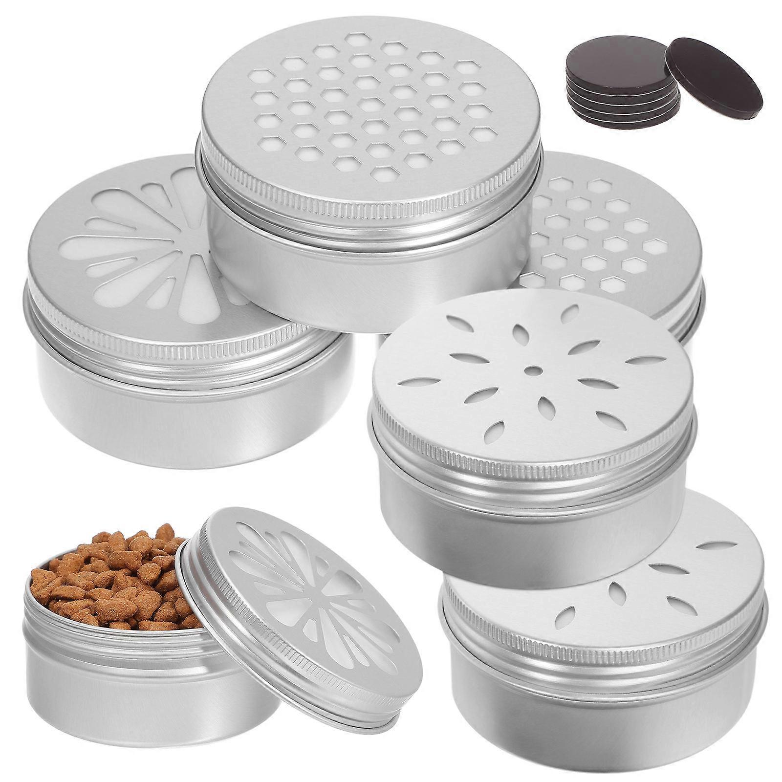 Dog Scent Training Kit for Storage Use Aluminium Tins with Lids Silver Easy to Use Portable 8.5 x 6.2 x 5.1 cm