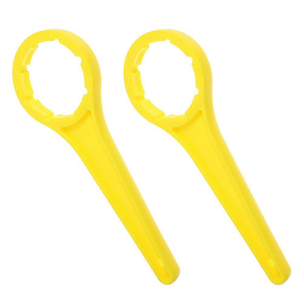 2pcs Multi Function Lid Remover Tool for Buckets – Space Efficient Cap Wrench for Plastic Bucket Lids, Ideal for Food and Chemical Industries