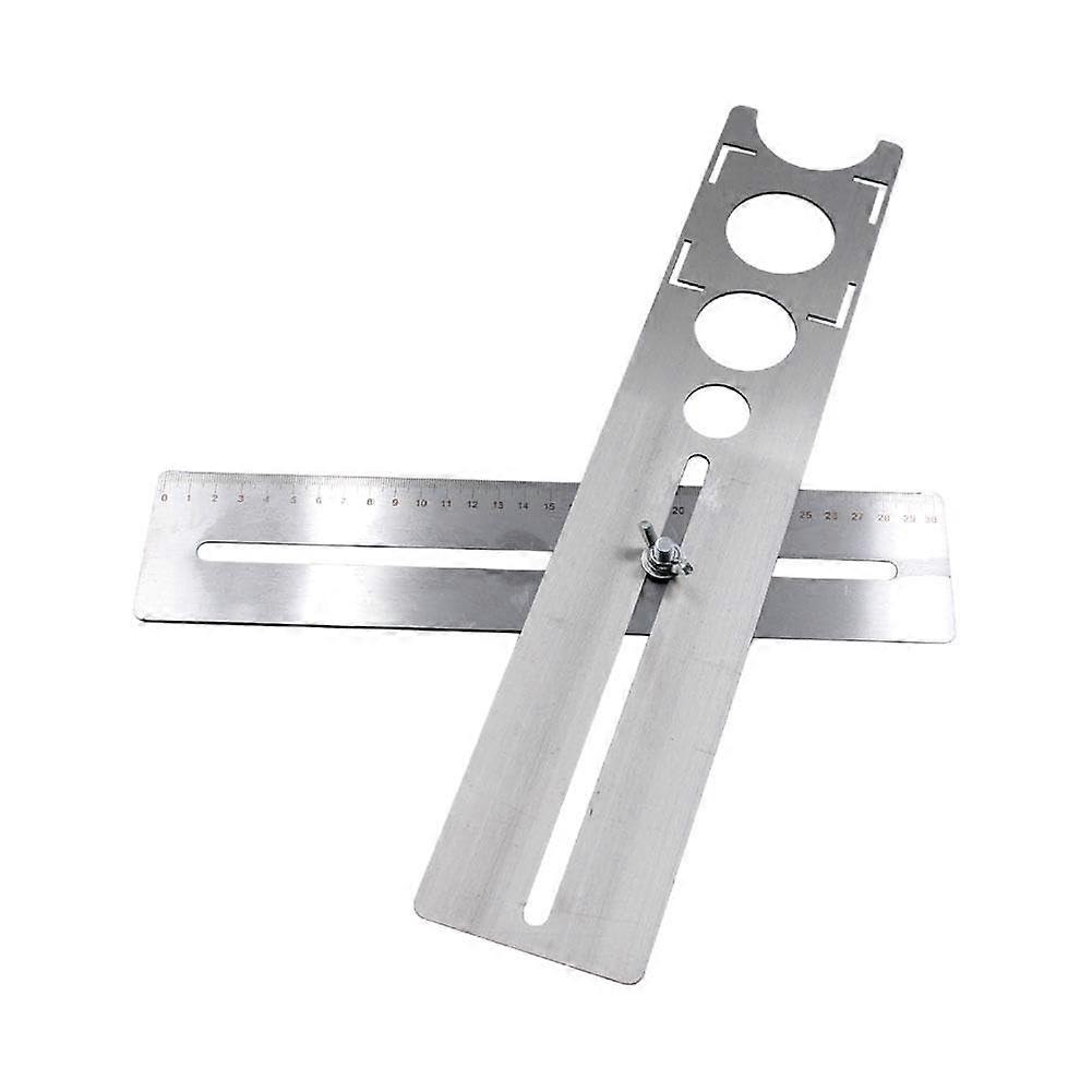 Adjustable Tile Positioning Ruler For Wall Marking Tile Alignment Ceramic Hole Cutter Marble Drill Guide 60 Cm Gray Square 400 Mm 4 In 1