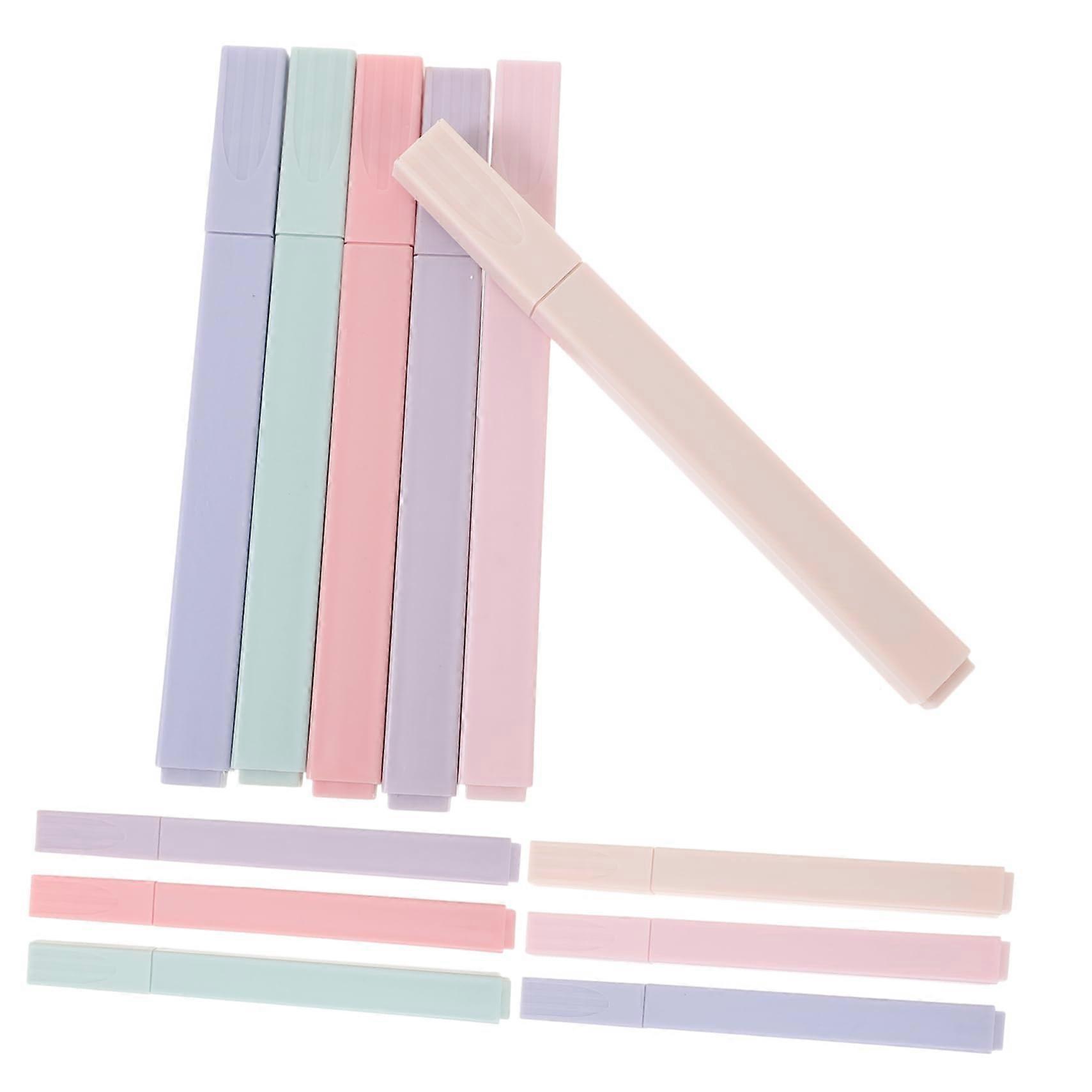 12 Pastel Highlighter Pens for Notes School Office Soft Tip DoubleSided Text Marking and Journaling Comfortable and Durable