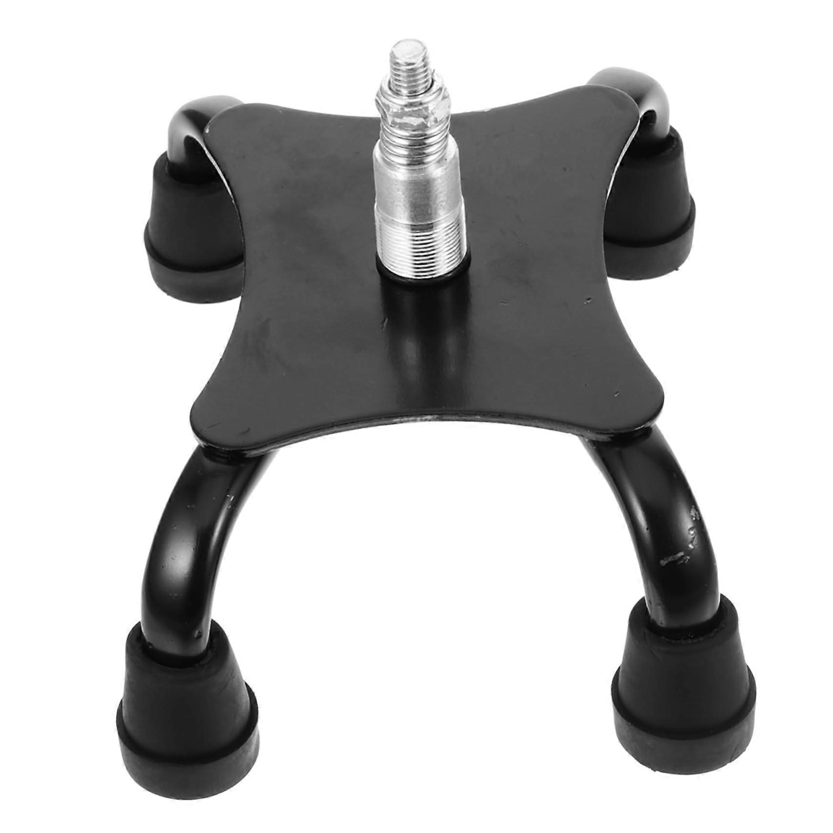 Non-Slip Crutch Stand, Adjustable Walking Cane with Four-Point Base, Replacement Crutch Tips and Grip Pads for Mobility Support