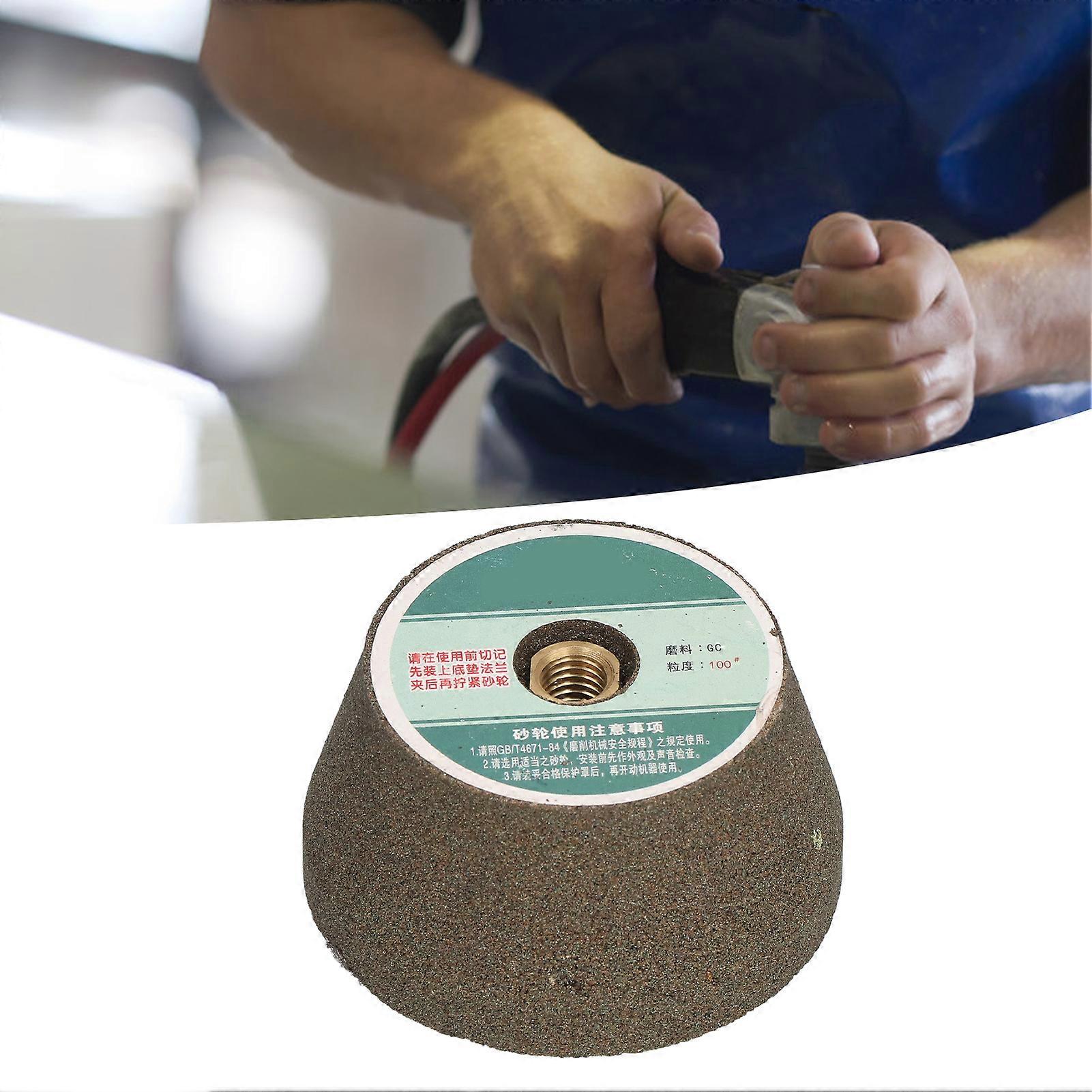 Grinding Wheel 100 Mesh Silicon Carbide 7.5cm x 4cm for Angle Grinder