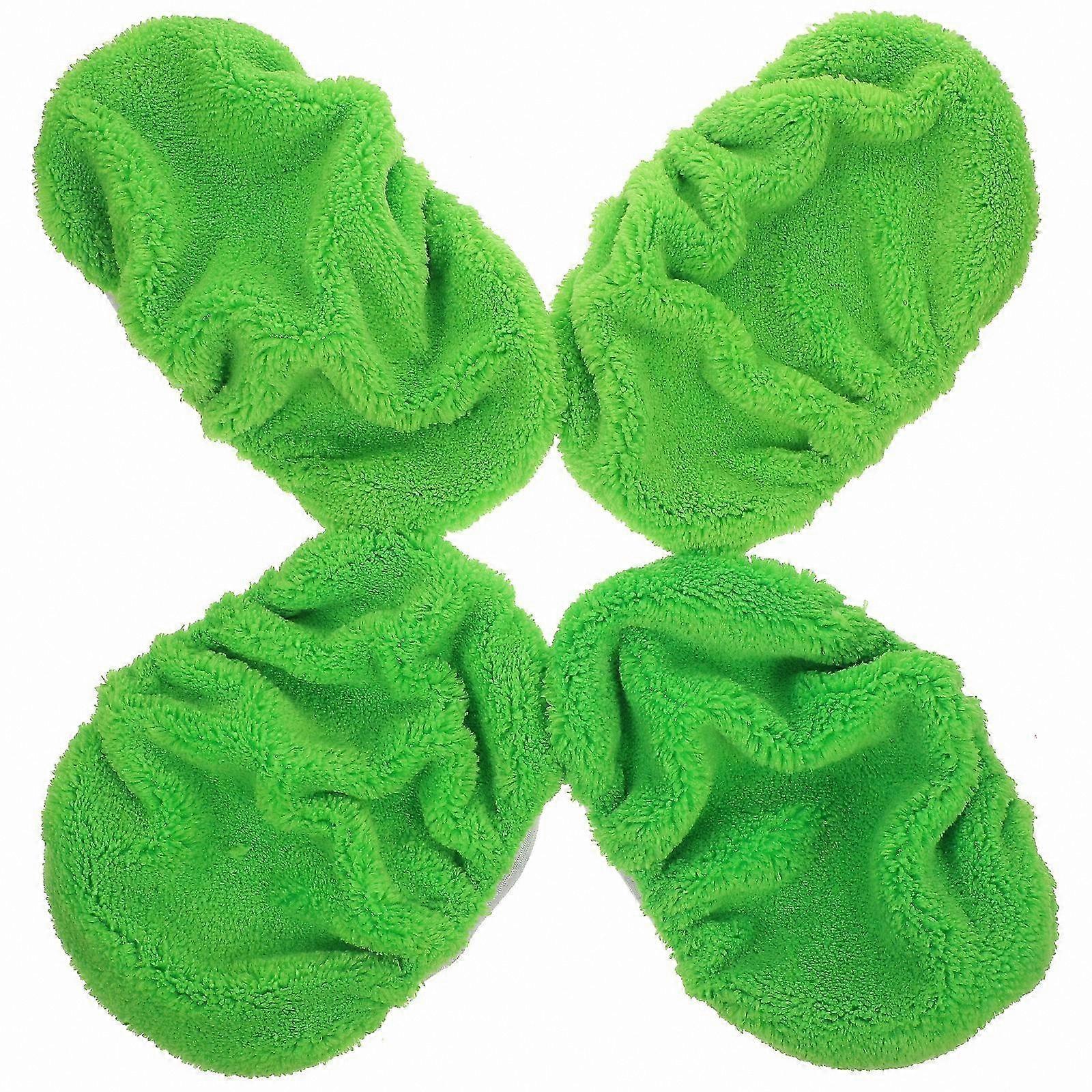 Microfiber Mop Pad Set - 4 Pack Washable Dry and Wet Floor Cleaning Refills for Reusable Mops
