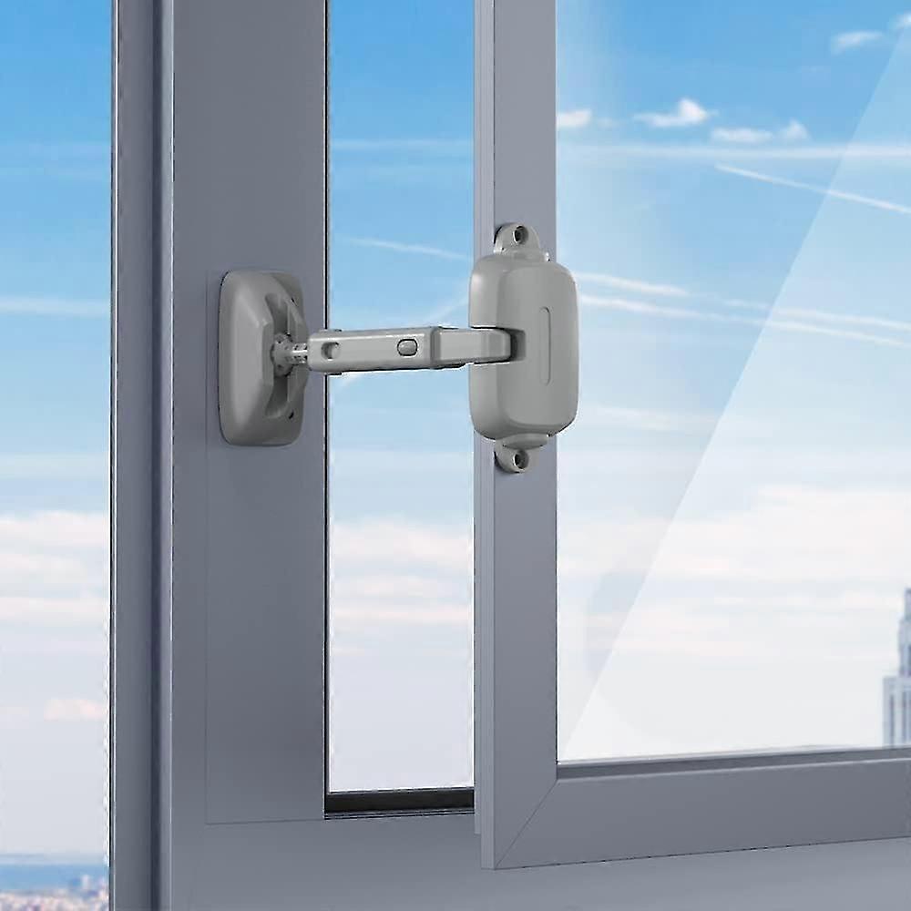 Adjustable Window Space Size Baby Window Restrictor, Childproof Window Safety Lock for Kids and Pets