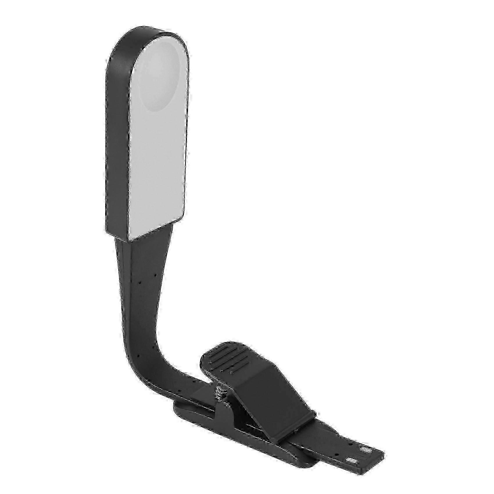 USB Rechargeable Book Light with Auto-On/Off Sensor for Reading, Flexible Clip-On Light for Notebooks and Books