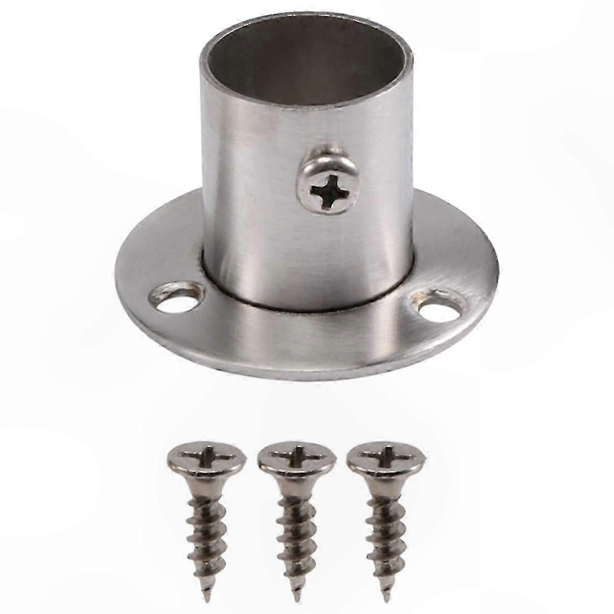 22mm Diameter Pipe Wardrobe Hanging Rail Rod End Support Bracket for Closet Storage Solutions