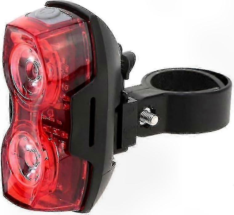 Outdoor LED Bicycle Rear Light with Warning Function Powered by Two AAA Batteries