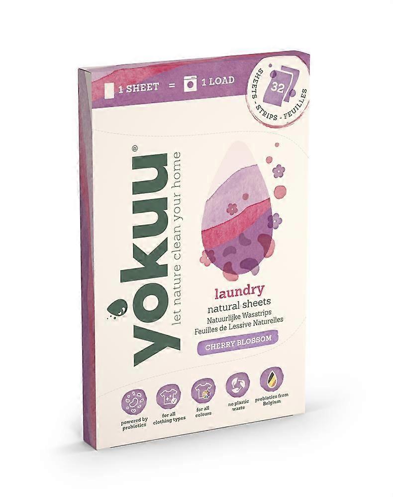 Yokuu Laundry Sheets Cherry Blossom (32 sheets) - 3 Pack
