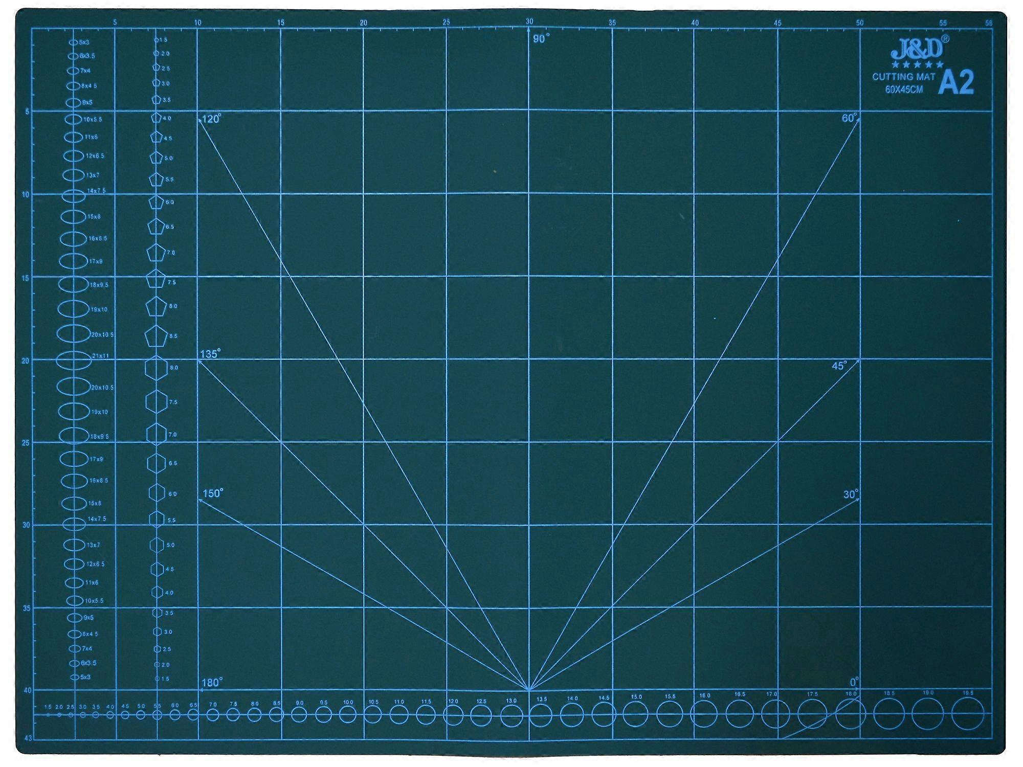 Leathercraft Tool 600x450mm A2 PVC Double Sided Grid Pattern Cutting Mat
