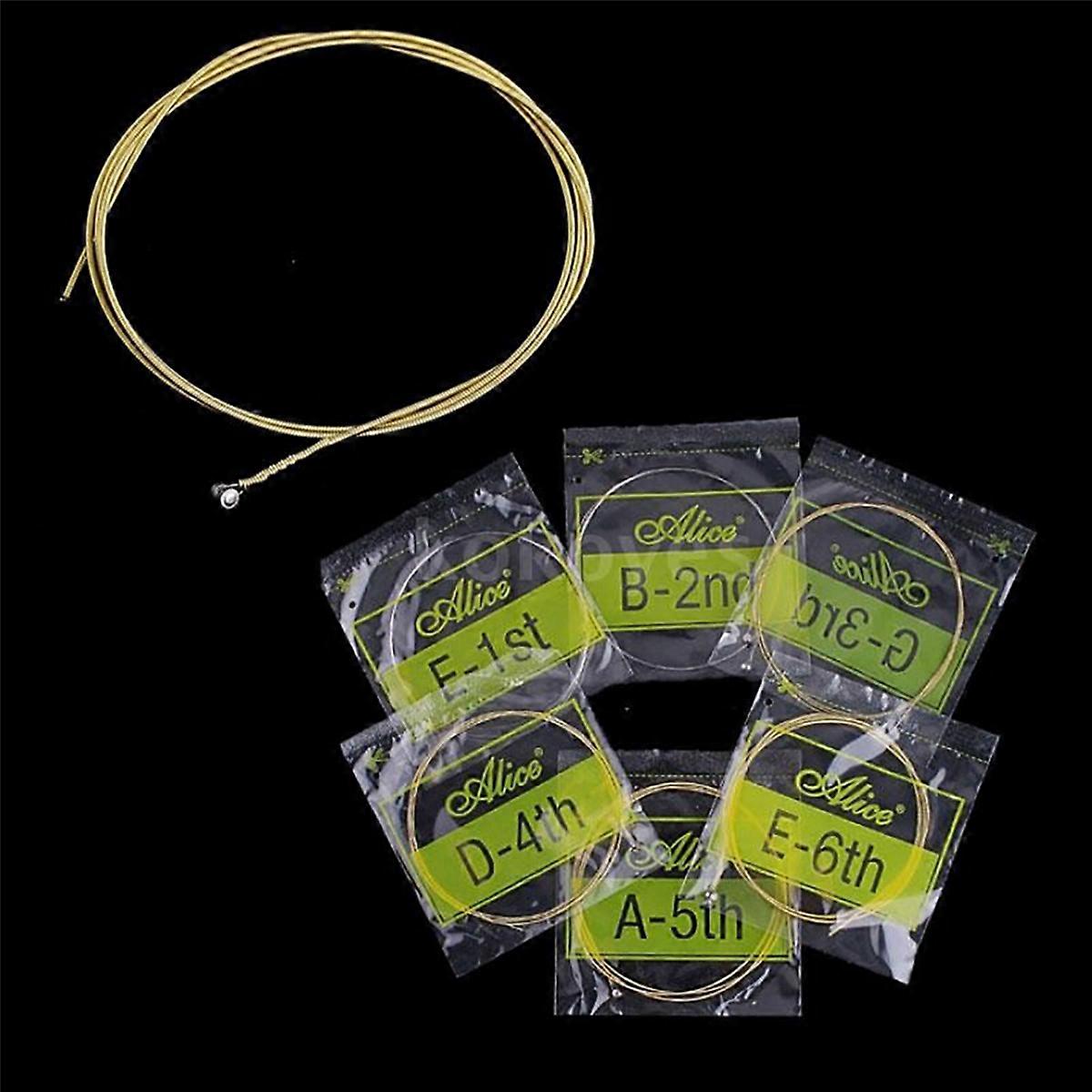 2X A206SL Acoustic Guitar Strings String Set Coated Phosphor Bronze Anti-Rust 1St-6Th Guitar Strings