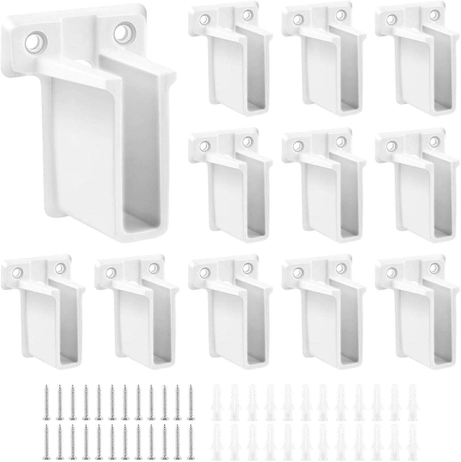 12pcs Replacement Part Wall Mount Wire Shelf End Bracket,Wire Shelf