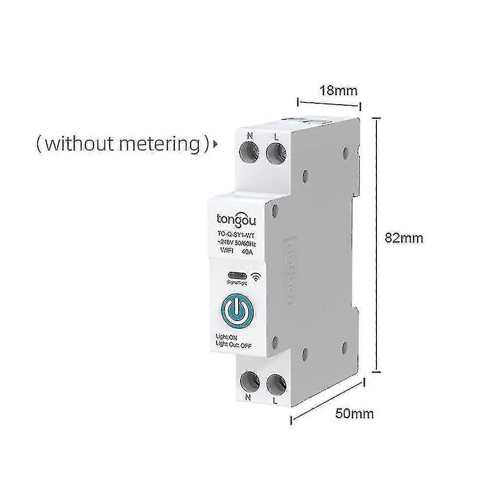 Tuya Wifi Intelligent Circuit Breaker Wireless Remotes Control Din ...