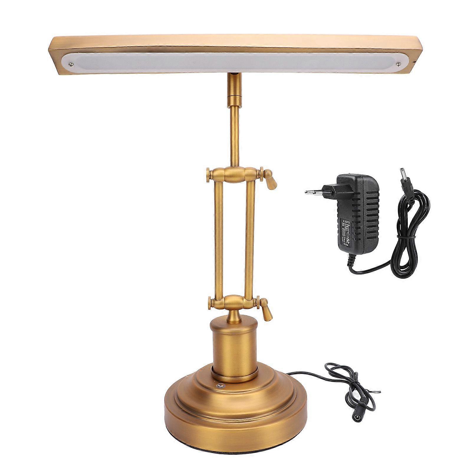 Lampă de pian de 12 W Control tactil 3000K până la 6000K Reglare continuă a luminozității Prietenos cu ochii 85 CRI Music Stand Lumină Culoare bronz antic Mufă UE