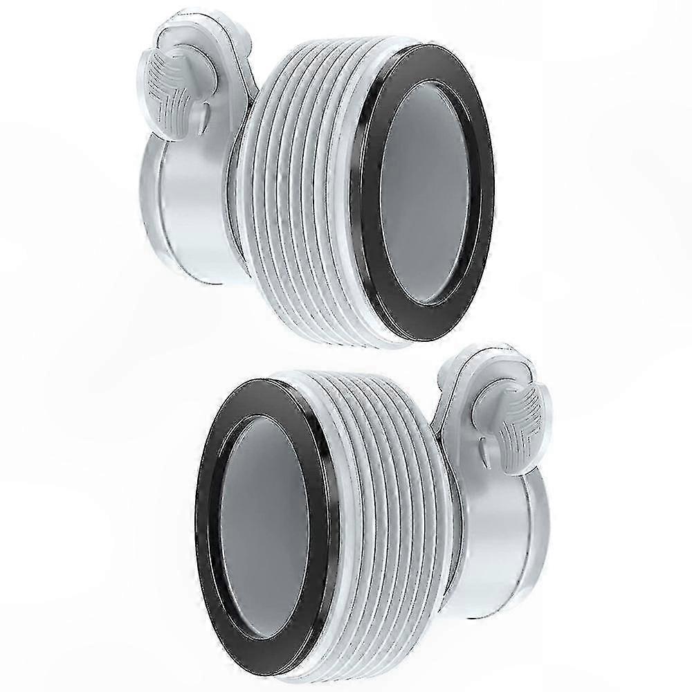 2er-Pack Poolpumpenadapter, 32-38mm Schlauchkonverter für 1,25" auf 1,5" Anschlüsse, kompatibel mit Filterpumpen