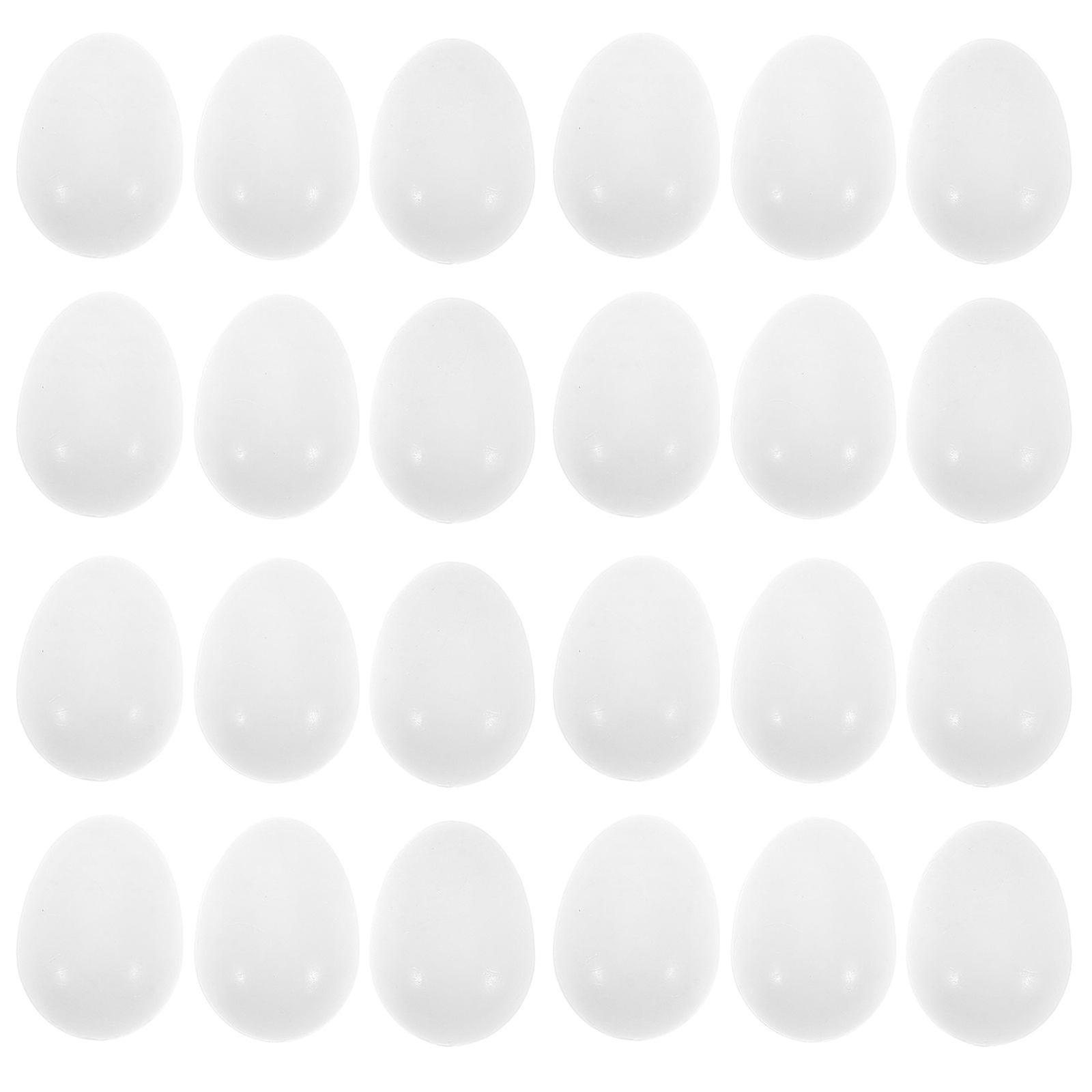 30pcs Solid Plastic Parrot Egg Fake Bird Egg for Pigeon Breeding Artificial Pigeon Egg Substitutes for Nest Management Hatching