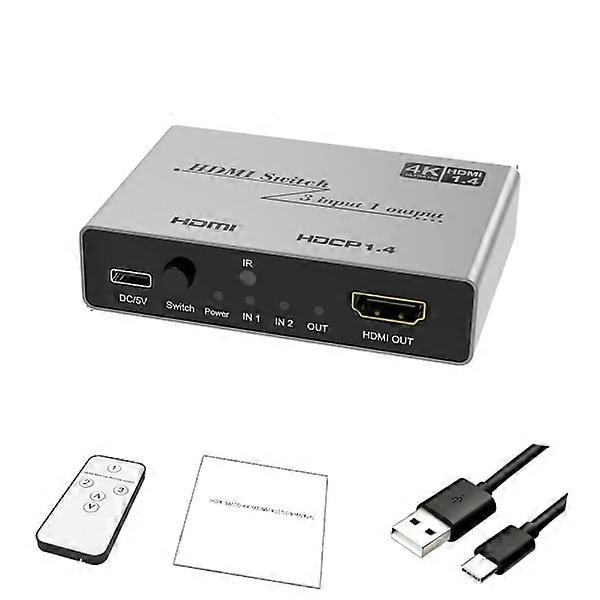 3 in 1 out HDMI Switch 4K 30Hz