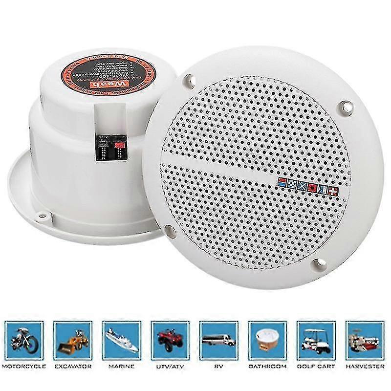 Two 6.5-inch full-range speakers, waterproof and heat-resistant, suitable for multiple scenarios