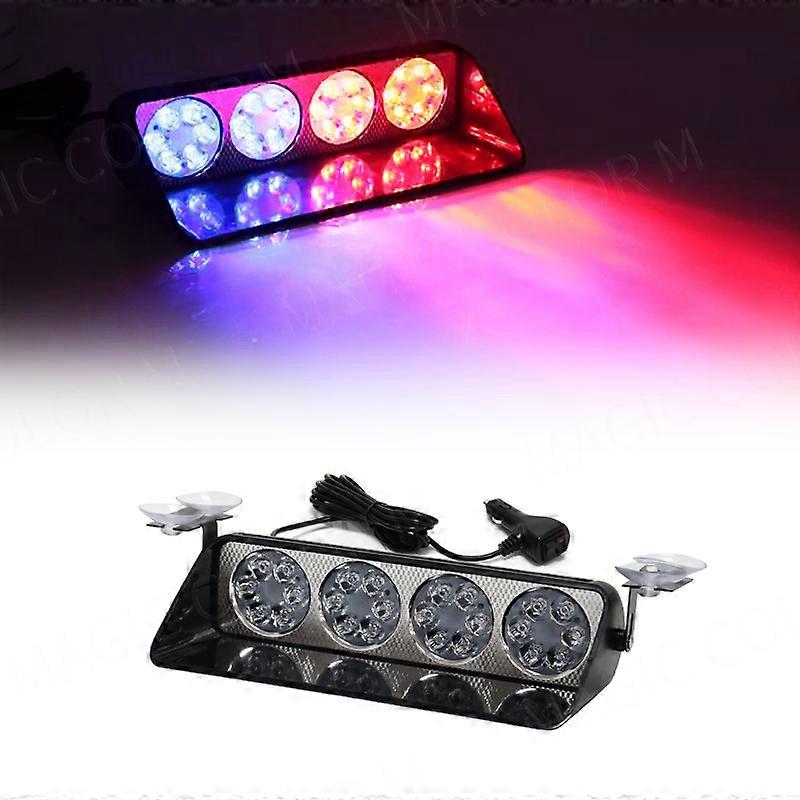Applicable 1PCS Car Strobe Warning Light Flashing Lights Lamp 4 LED Auto Emergency Flasher For Vehicle Truck Motorcycle Fog Red Blue 12v