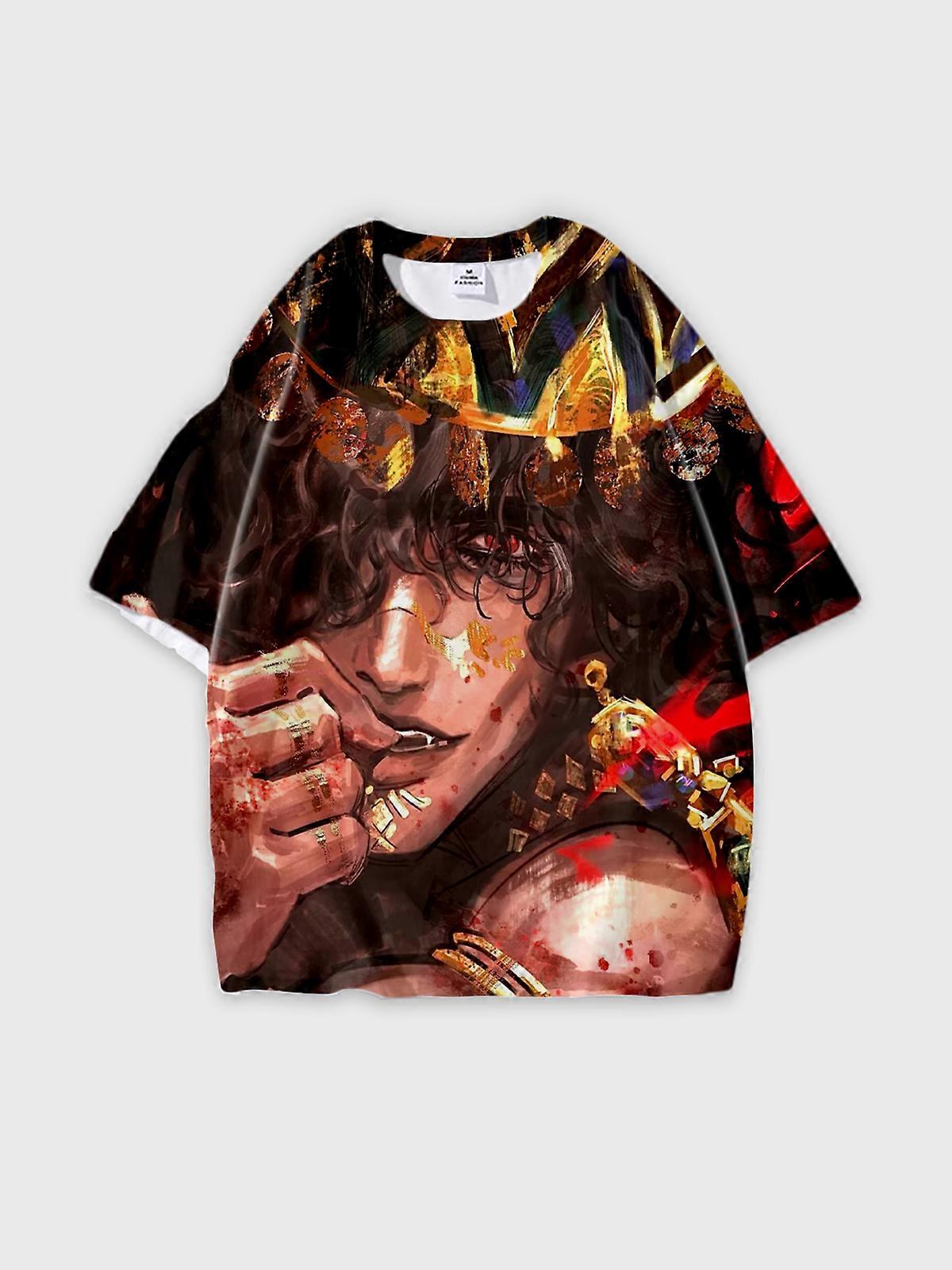 T-Shirt Short Sleeve Round Neck, Summer Casual Loose Graphic Tee, Unisex Sultan’s Game V83