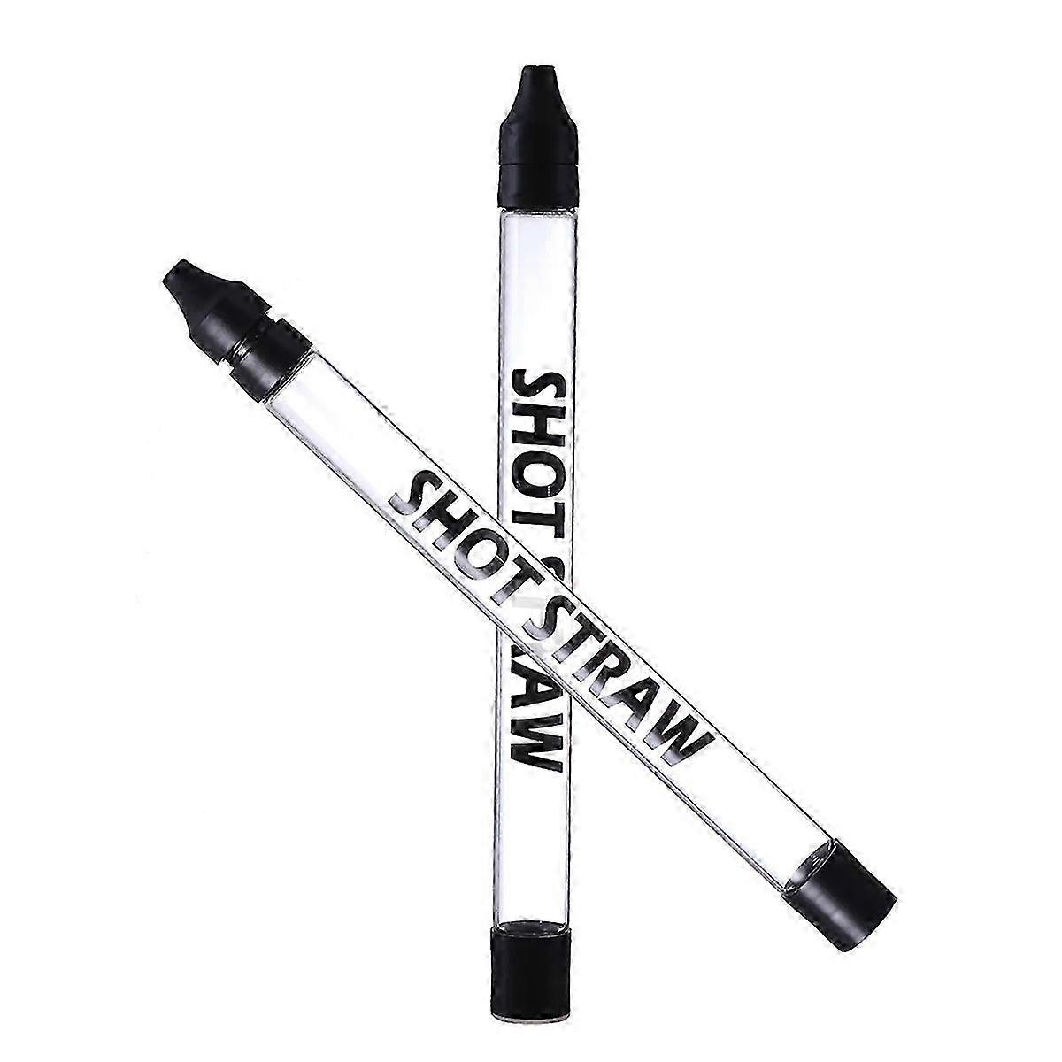 2Pc Shot Straw,Shot Holder Straw for Drinks,Fits All Standard Bottles