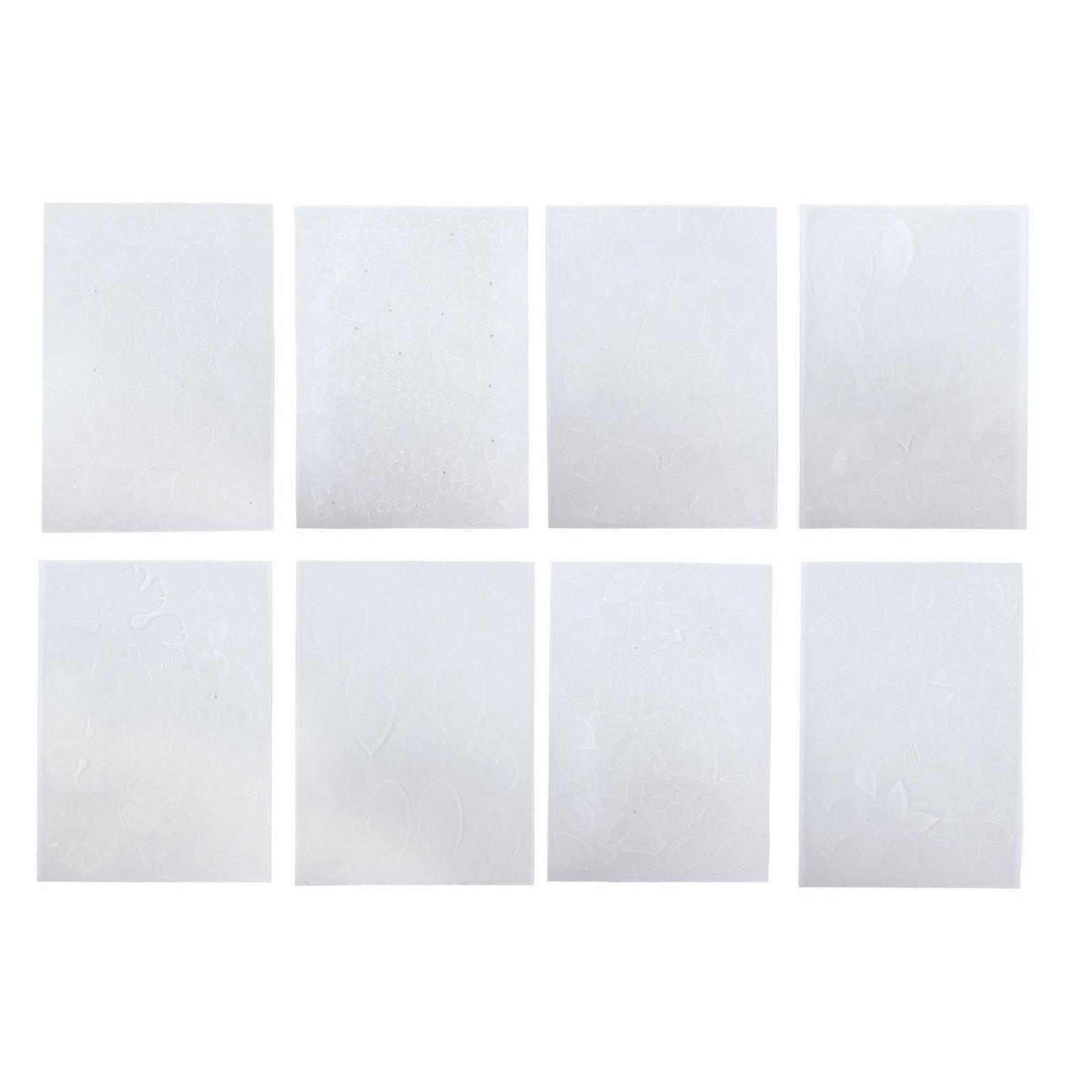 8pcs Heat Shrink Paper for Kids Double Sided High Transparency BOPS DIY Shrink Plastic Sheets for Ke