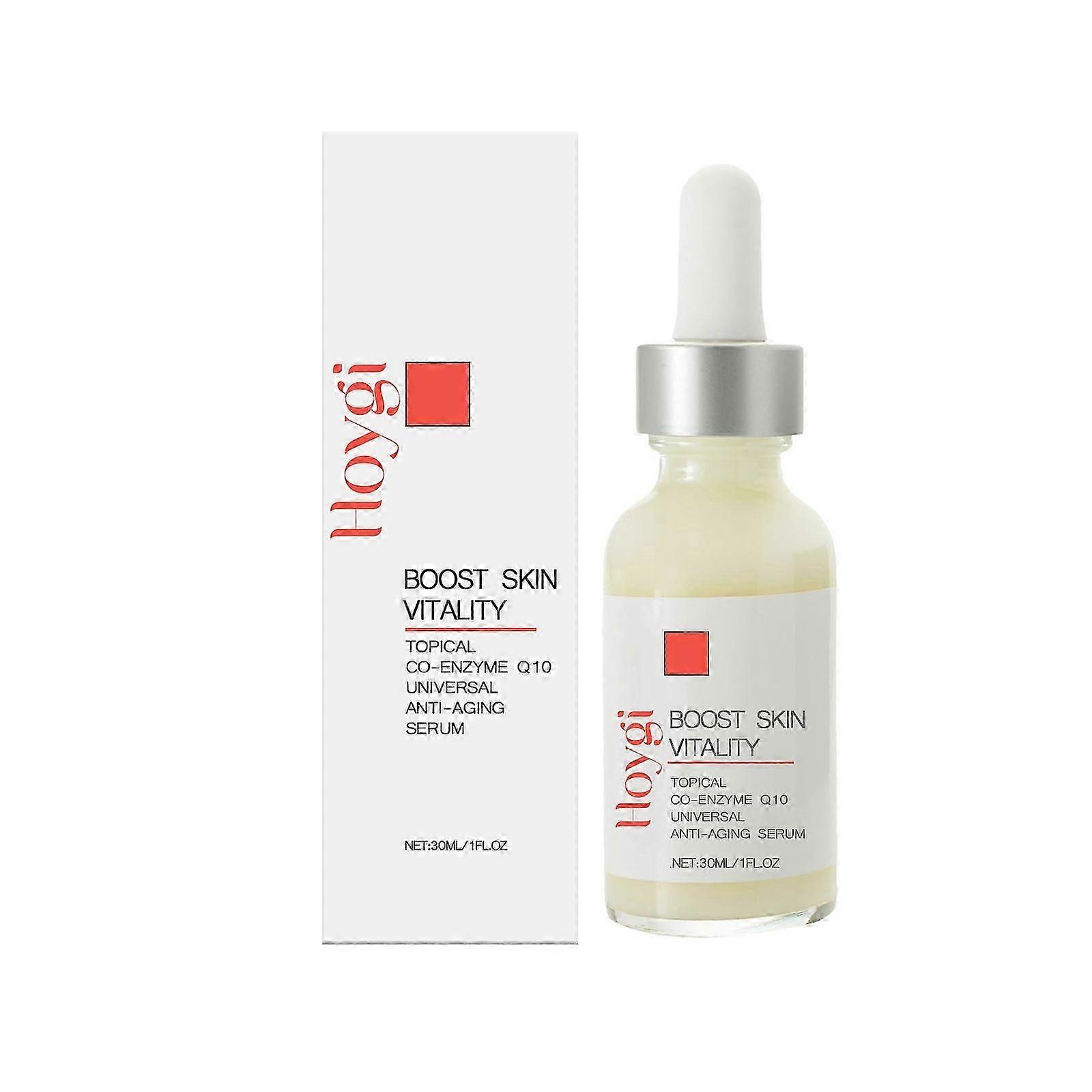 Återfuktande och uppstramande ansikts- och halsessens med koenzym Q10, aloe vera och bergamottolja, djup återfuktning, anti-aging, förebyggande av rynkor, snabb