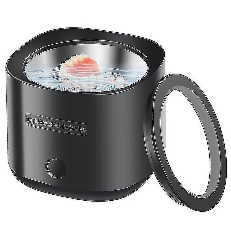 قابس الاتحاد الأوروبي ، منظف بالموجات فوق الصوتية 30 واط لأطقم الأسنان ، والمجوهرات ، والتجنيب ، منظف التجنيب بالموجات فوق الصوتية المحمولة H