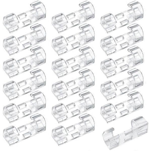 120 Pcs Self-Adhesive Cable Clips, Supports Round Cable Organization, Cable Organizer, Plastic Cable Wall Mounting