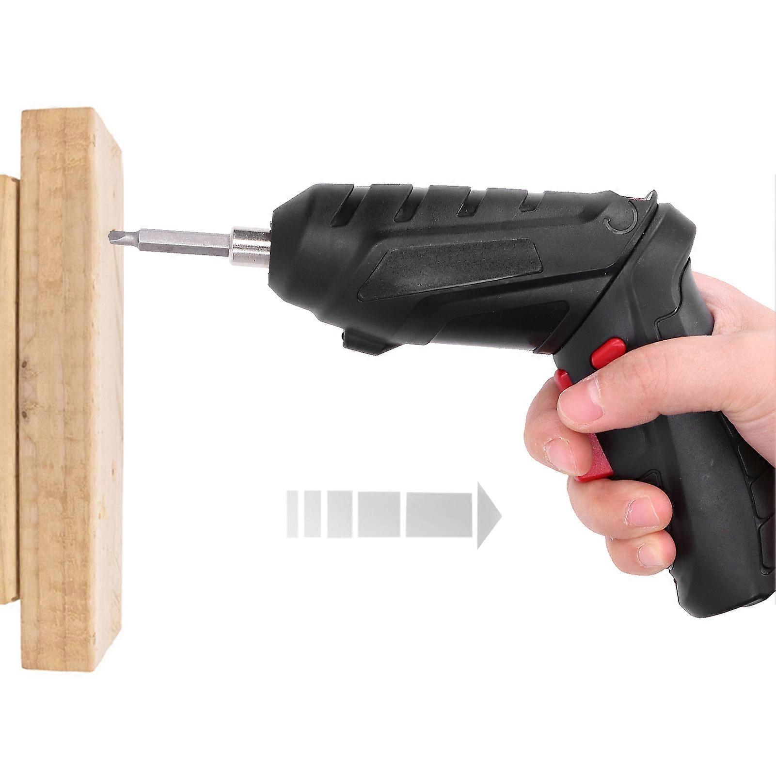 Mini Foldable Electric Screwdriver 3.6V USB 1300mAh Black Set