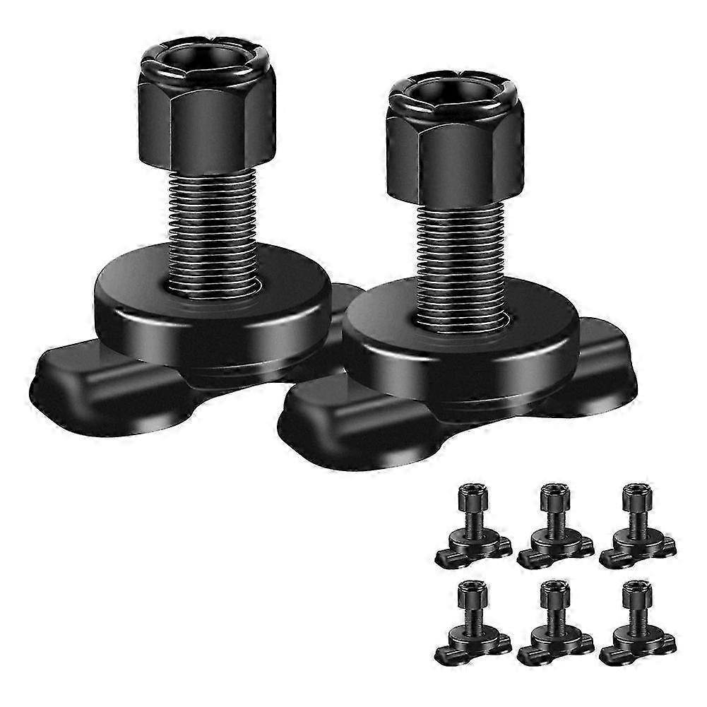 L-Track Double Lug Threaded Stud Nut Fitting Tie Down Kit for Truck Bed - 8 Pcs, Used with L Track Rail