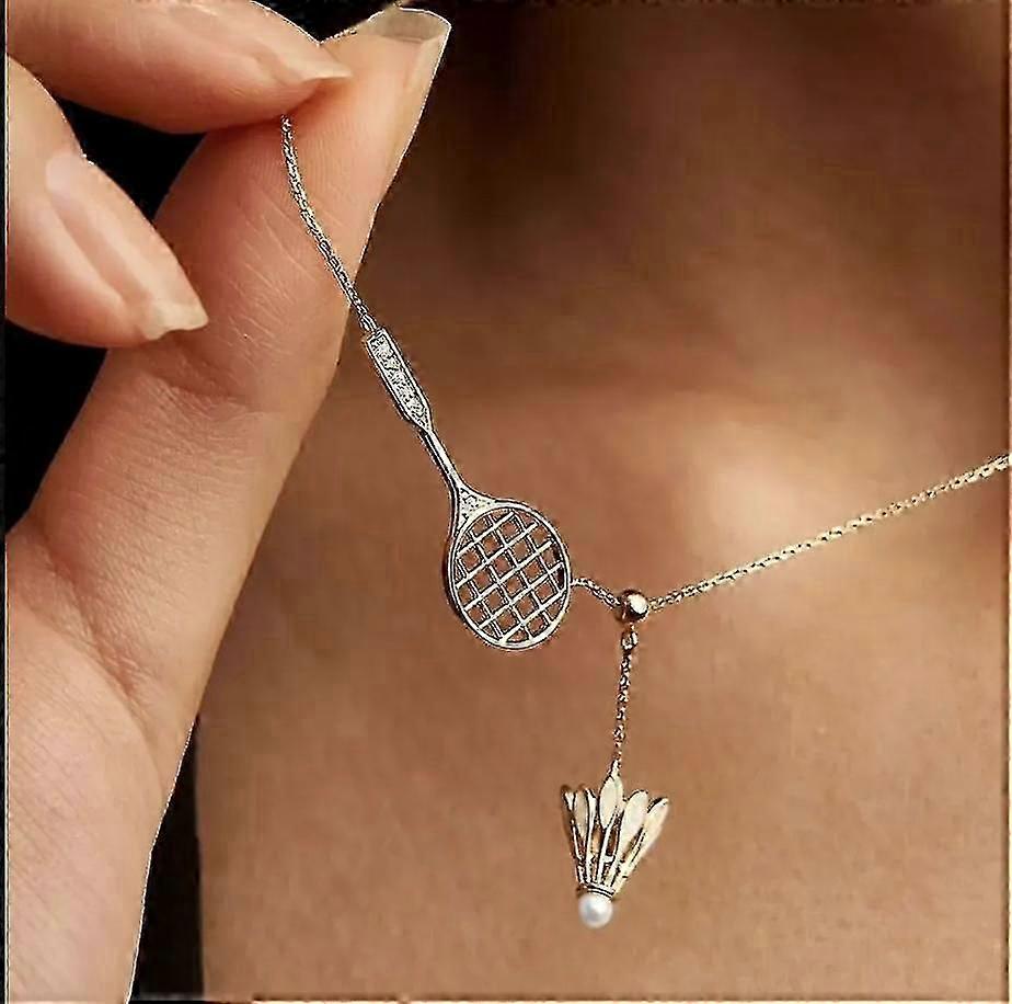 Justerbar Badminton & Racket Mode Halsband, Halsband för Män Kvinnor Pojkar Flickor Läckert Personlig Sport Ball Racket Justerbart Halsband för Badm