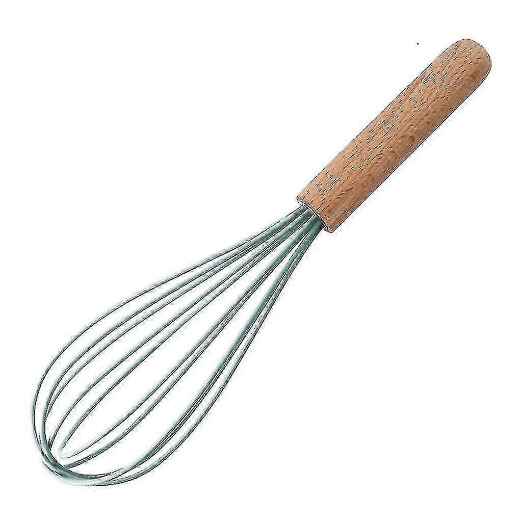 Egg Beater Wood Handle Chocolate Cream Butter Whisk Manuel Blender Pratique