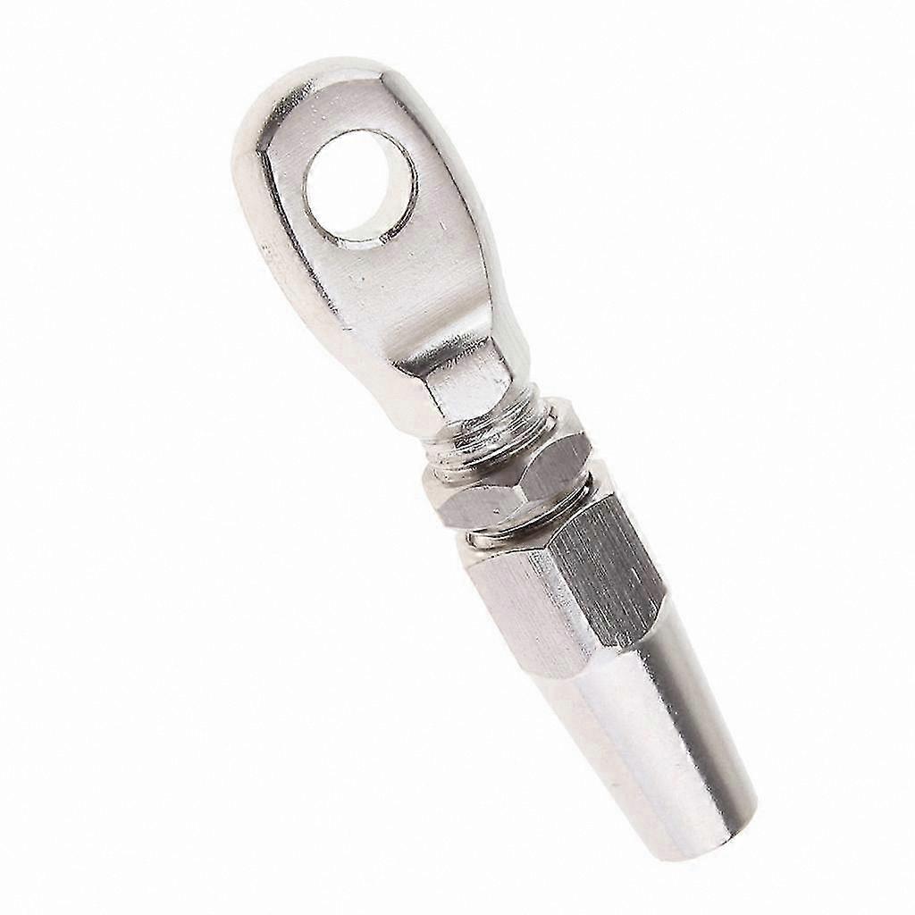 5mm Wire Rope Eye Terminal in 316 Marine Grade Stainless Steel Swageless Design