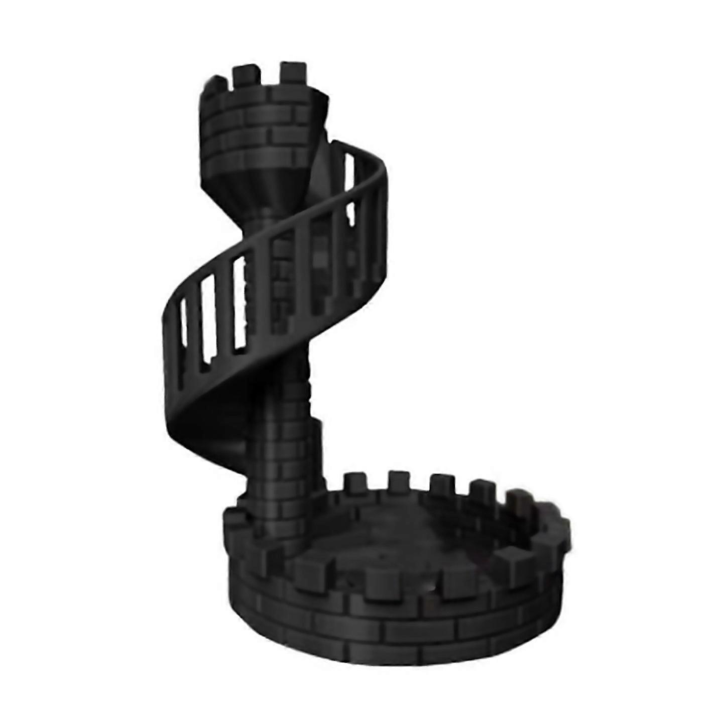 For Dice Castle Tower Dice Tower Castle Stairs For Desktop Ornaments